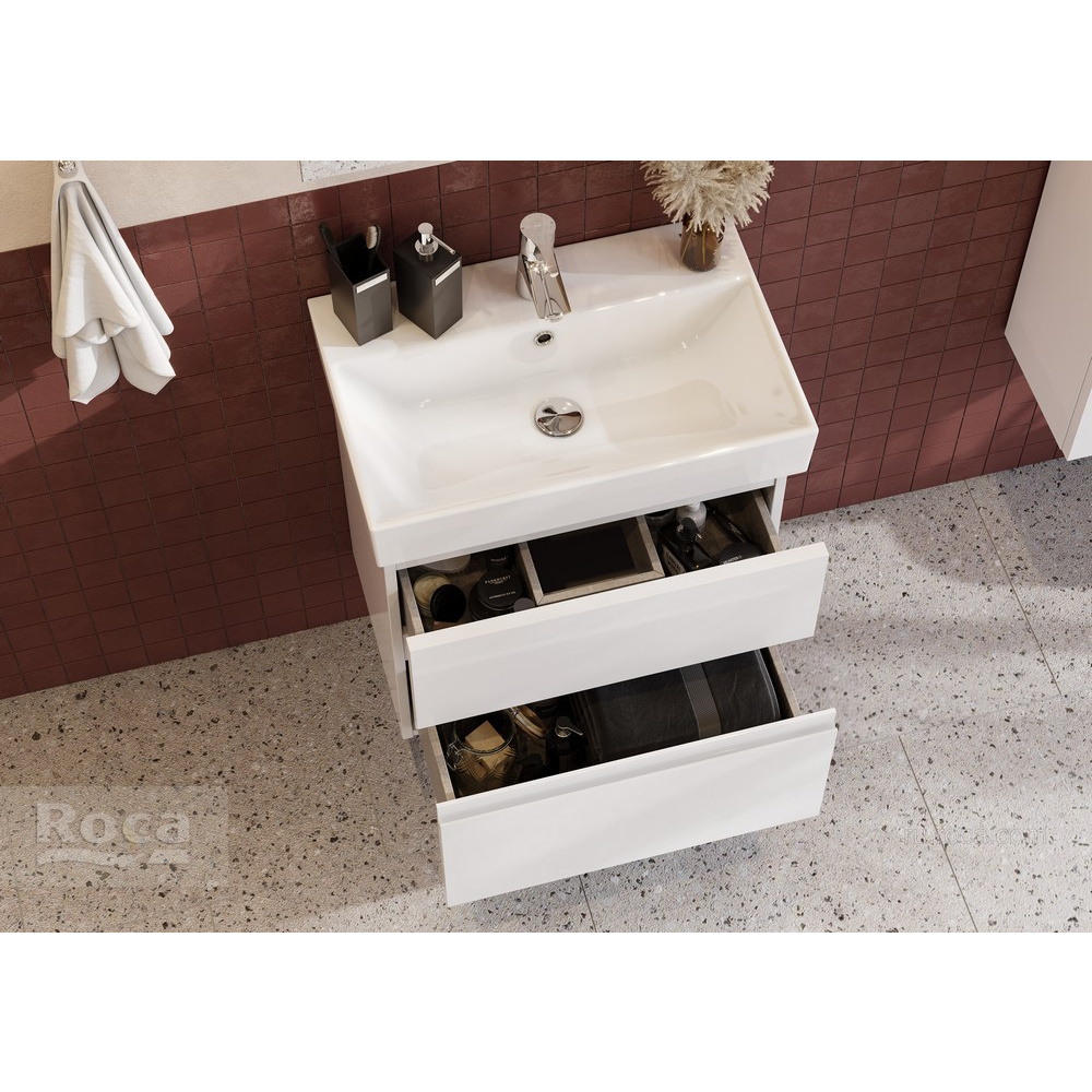 Тумба под раковину Roca Oleta (A857639501) белый, матовый