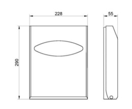 Фото Диспенсер накладок для туалета NOFER 04028.N черный