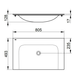 Раковина Keuco Plan 32960318000, белый