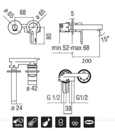 Фото NOBILI New Road RD00199/1CR Смеситель для раковины (хром)