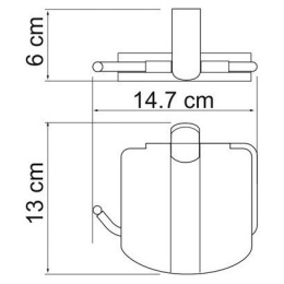 Держатель туалетной бумаги WasserKRAFT Berkel К-6800 (K-6825) хром