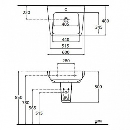 Полупьедестал для раковины Ideal Standard Imagine T402601