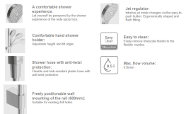 Душевой гарнитур Villeroy&Boch Embrace Plus (TVS1086000361) хром