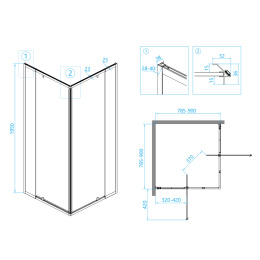 Душевой уголок RGW Passage 06083888-11