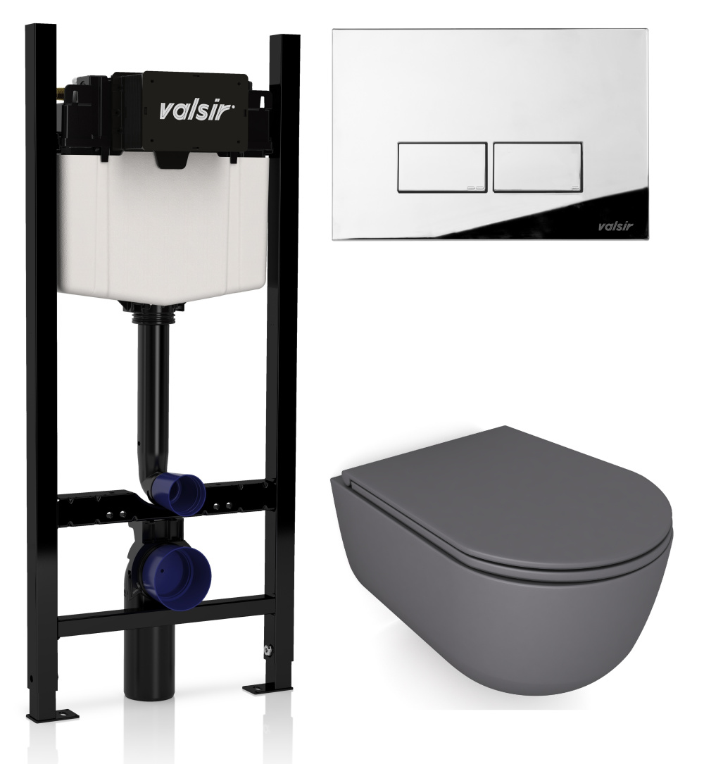 KIT VSCR 7334GM Slim P3 Комплект инсталляции 4 в 1, WINNER S BLOCK VS0853202, унитаз DREAM 7334GM, к