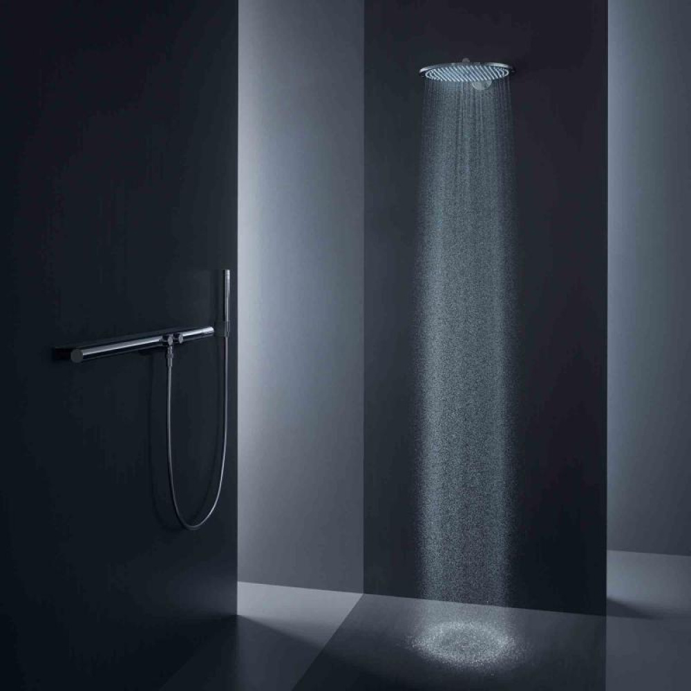 Верхний душ Axor ShowerSolutions 26034000, 35,5x35,5 см, 1 режим струи, с держателем, хром