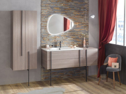 Фото Тумба под раковину Jacob Delafon Nouvelle Vague 145 см, EB3037RU-G1A, 3 ящика, с выступом, цвет - те