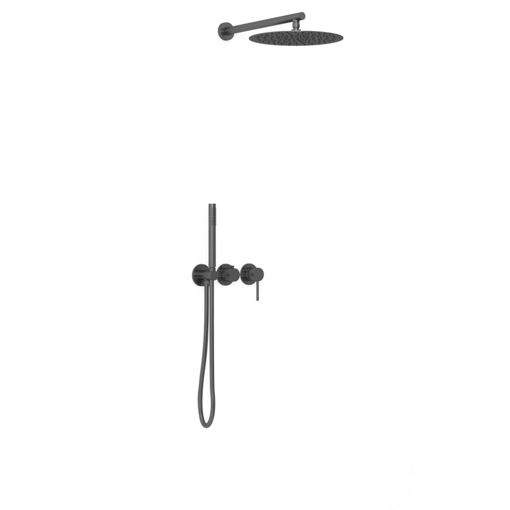 Фото Душевой комплект Vincea (VSFW-4G01GM) вороненая сталь