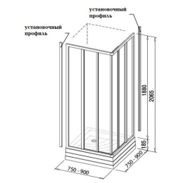 Душевой уголок Ravak Supernova (15V70102ZG), белый