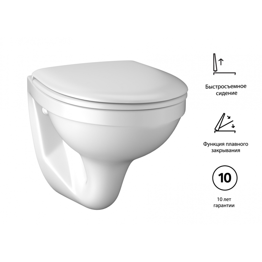 Geberit Delta 458.122.2U.1 Комплект инсталляция и унитаз подвесной стандартные, цвет унитаза: белый