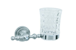 Фото Стакан для зубных щеток Boheme Brillante (10433) хром