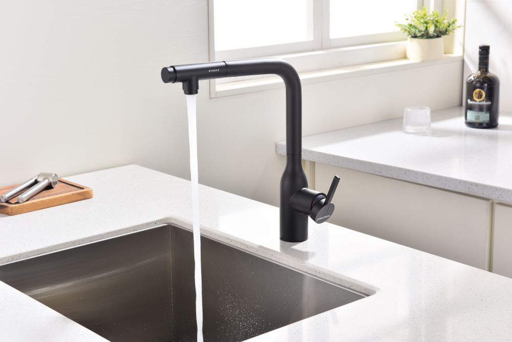 Смеситель для кухни Paulmark Viper (Vi213105-401) антрацит