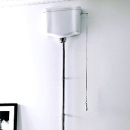 Механизм смыва для навесного высокого бачка Kerasan Retro 750190 (хром)