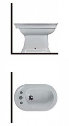 Фото Биде напольное Hatria Dolcevita (Y0EU01) белый