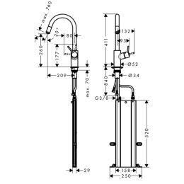 Кухонный смеситель Hansgrohe Kitchen (73864000)