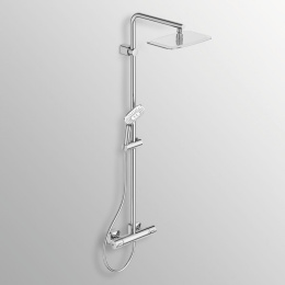 Душевая система с термостатическим смесителем Ideal Standard IDEALRAIN LUXE CUBE EVO JET A6986AA