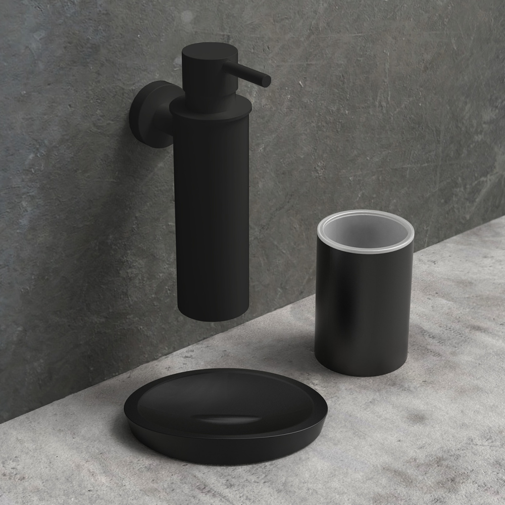 Фото Colombo Design PLUS W4981.NM - Дозатор для жидкого мыла 150 мл (черный матовый)