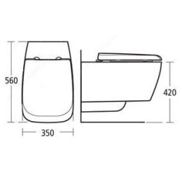 Фото Подвесной унитаз Ideal Standard Ventuno T316501 с крышкой микролифт