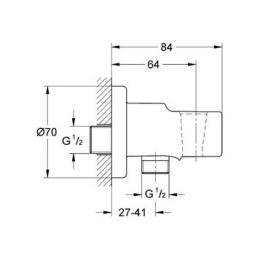Гигиенический душ с термостатом Grohe 19984+28343+28362