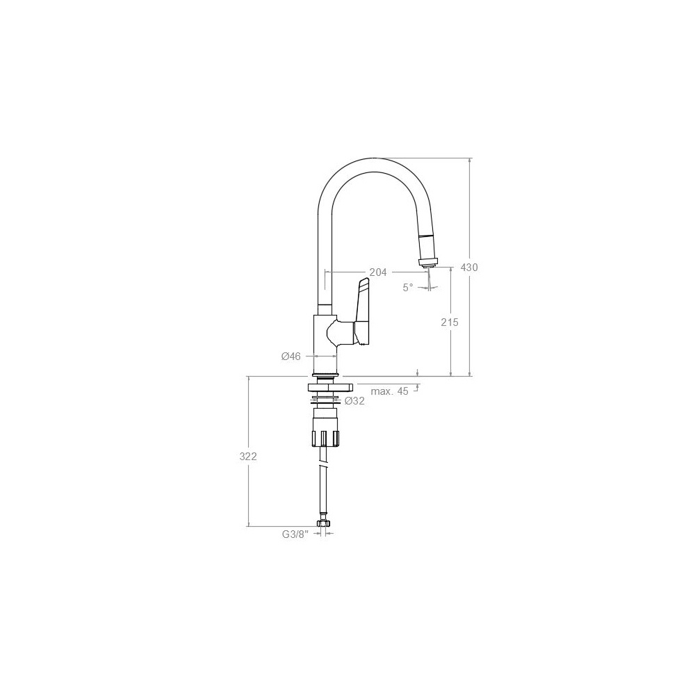 Фото Смеситель для кухни RamonSoler KITCHEN 387901V2MC Хром