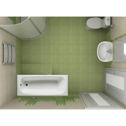Чугунная ванна Roca Continental 100x70