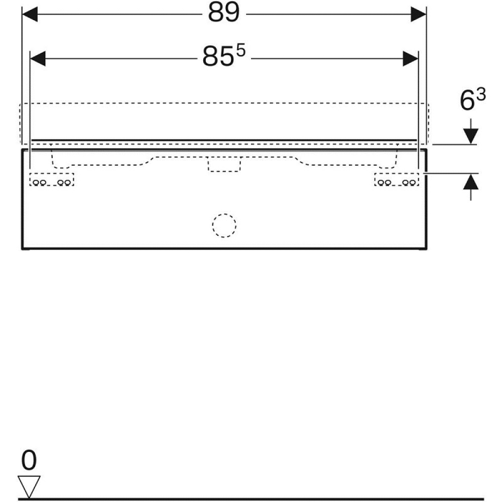 Geberit iCon 840292000 Тумба для раковины, с ящиками выдвижными