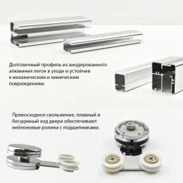 Фото Душевое ограждение 90х90 см Paini Cox 78CR9090 хром