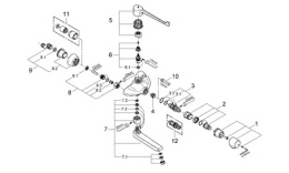 Термостат Grohe Grohtherm Ergomix, 34018(20)000 для раковины медицинский (34018000/34020000)