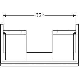 Geberit iCon 841291000 Тумба для раковины, с ящиками выдвижными