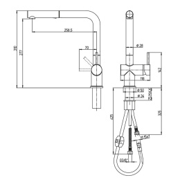 Фото Смеситель для кухни Paini Cucina HDCR566KM хром