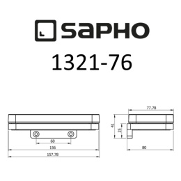 Sapho Olymp 1321-76 Мыльница OLYMP стеклянная с подставкой, настенная, хром