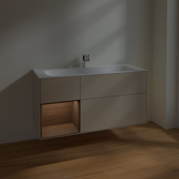 Villeroy Boch Finion F060GNHH Тумба под раковину 1196х498 мм (walnut veneer/sand matt)