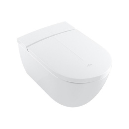 Фото Унитаз подвесной Villeroy & Boch ViClean-I V0E200R1 с функцией биде, альпийский белый CeramicPlus