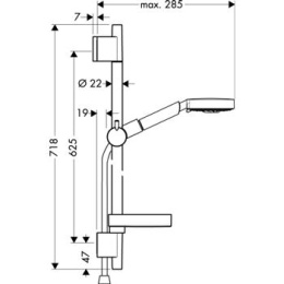 Душевой гарнитур Hansgrohe Raindance (27882000) хром