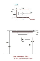 Фото Раковина встраиваемая Globo Forty3 (FO056.BI) белый