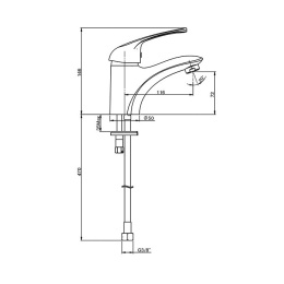 Фото Смеситель для раковины Paini Trento TRCR205LMKM