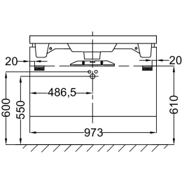 Мебель для раковины 100 см Jacob Delafon EB1136-G95