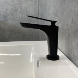 Фото Смеситель для раковины, картридж 35 мм, черный матовый, FC088A-CMT