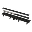 Душевой лоток AlcaPlast APZ19BLACK-550 с решеткой нержавеющая сталь / под плитку, черный матовый