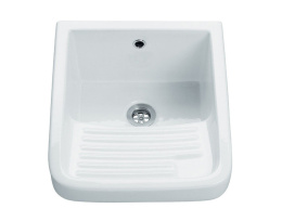 Постирочная раковина 45 см Galassia Minerva (2008), цвет белый