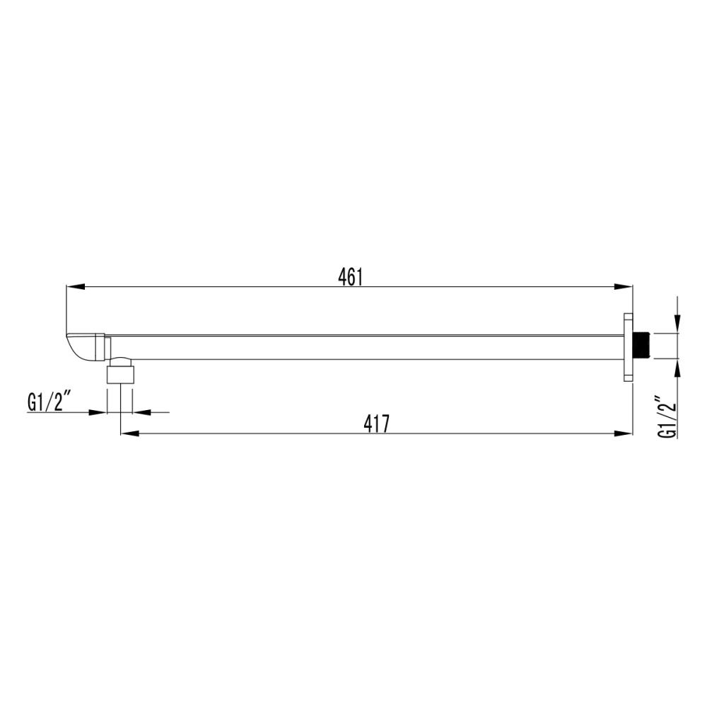 Держатель для верхнего душа Lemark (LM4987CW)