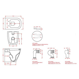 Приставной унитаз ArtCeram Faster (FSV005 05 00) белый матовый