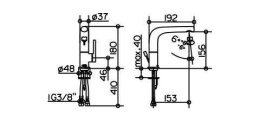 Фото Смеситель для раковины Keuco Edition 400 51505010100, хром