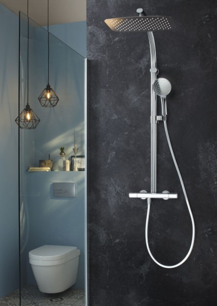 Фото Душевая колонна с термостатическим смесителем Jacob Delafon E20642-CP