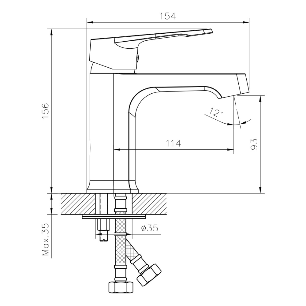 Смеситель для раковины DECOROOM DR23 (DR23011)