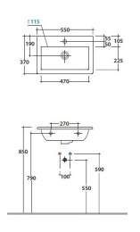 Раковины подвесные Раковина подвесная Globo Stockholm (LA055.BI*0) белый
