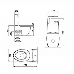 Бачок для унитаза Laufen Alessi 8.2697.1.400.880.1