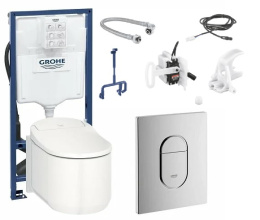 Grohe Sensia Arena 118890 Комплект инсталляция и унитаз подвесной, с функцией биде