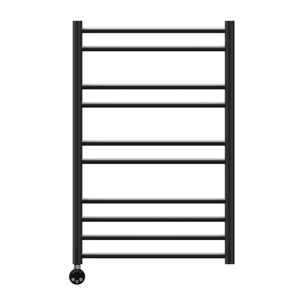 Фото Полотенцесушитель электрический Lemark Ursus LM72810EBL П10 500x800, левый/правый, черный