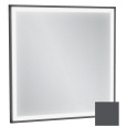 Зеркало Jacob Delafon Allure EB1433-S17, 60 х 60 см, с подсветкой, лакированная рама серый антрацит 